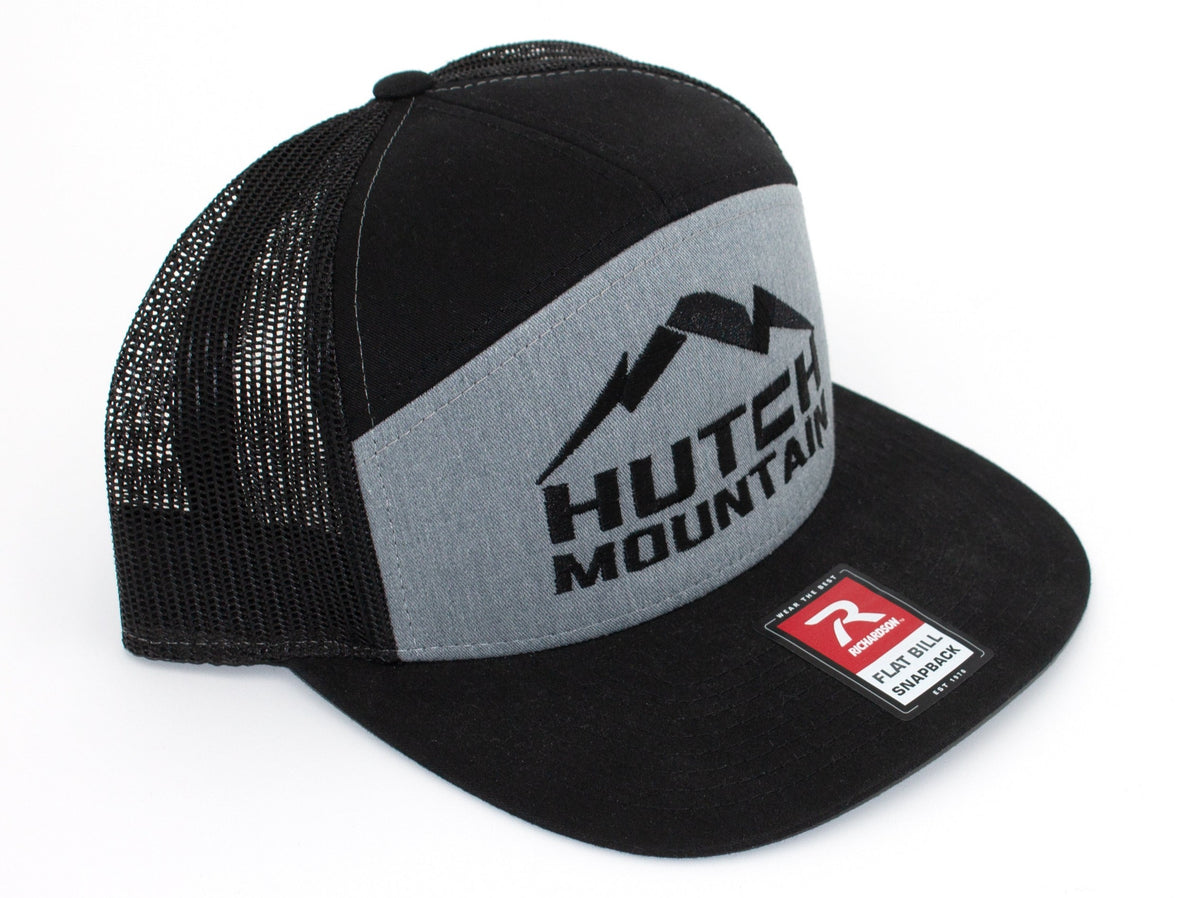 Hutch Mountain Black Hat | Adjustable Logo Cap