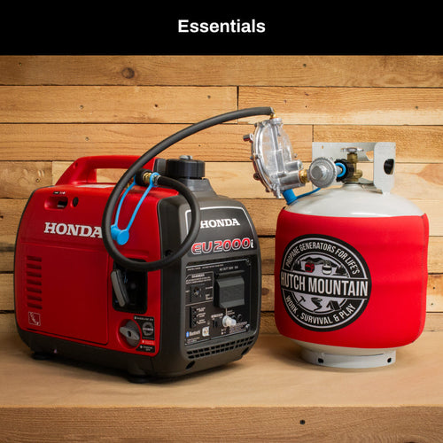 Honda EU2000i Propane, Natural Gas & Gasoline Generator Tri-Fuel Kit