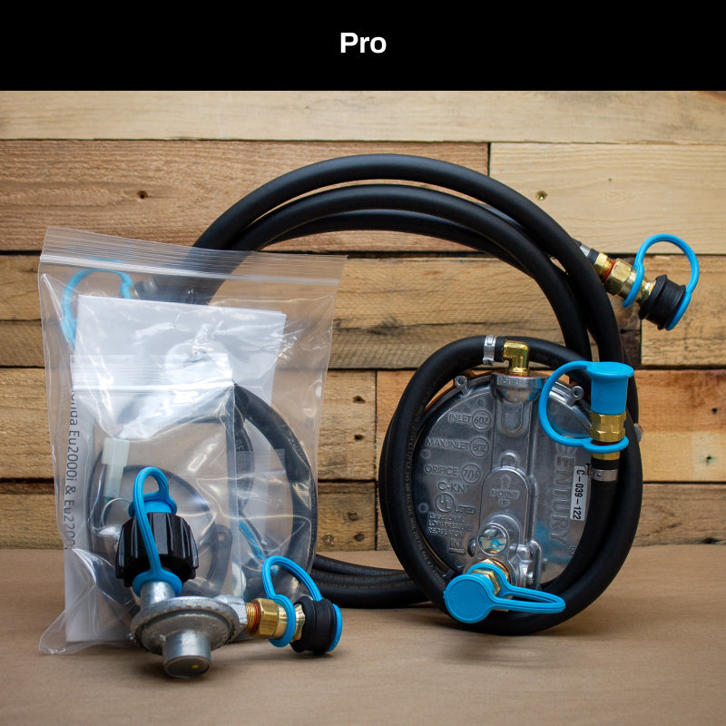 Honda EU2000i Propane, Natural Gas & Gasoline Generator TriFuel Kit