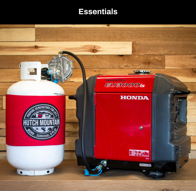 Honda EU3000is Propane, Natural Gas & Gasoline TriFuel Conversion Kit Hutch Mountain