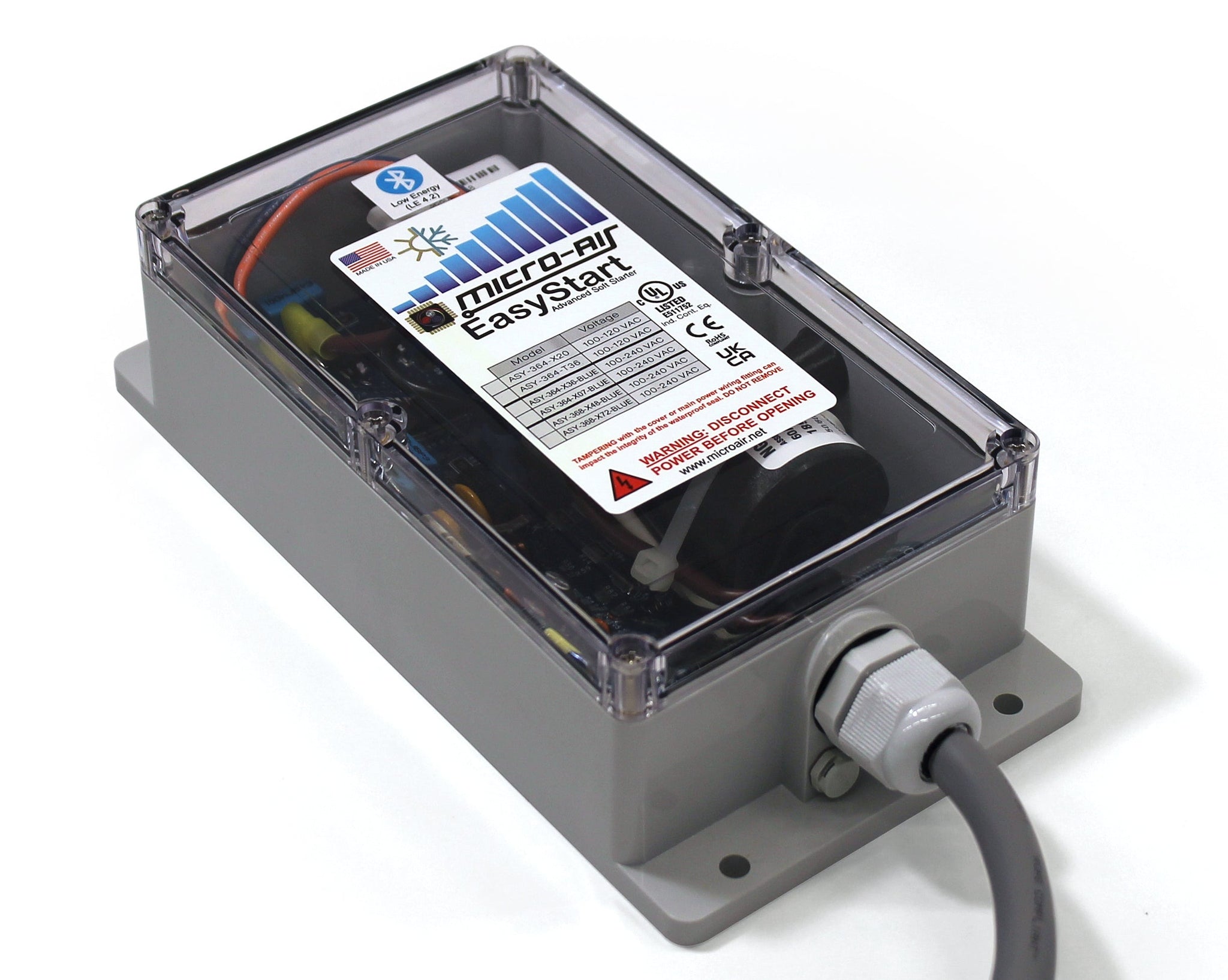 MicroAir EasyStart Bluetooth Soft Starter Residential Hutch Mountain