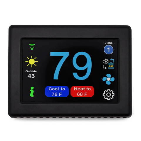 Front view of the micro-air easytouch thermostat
