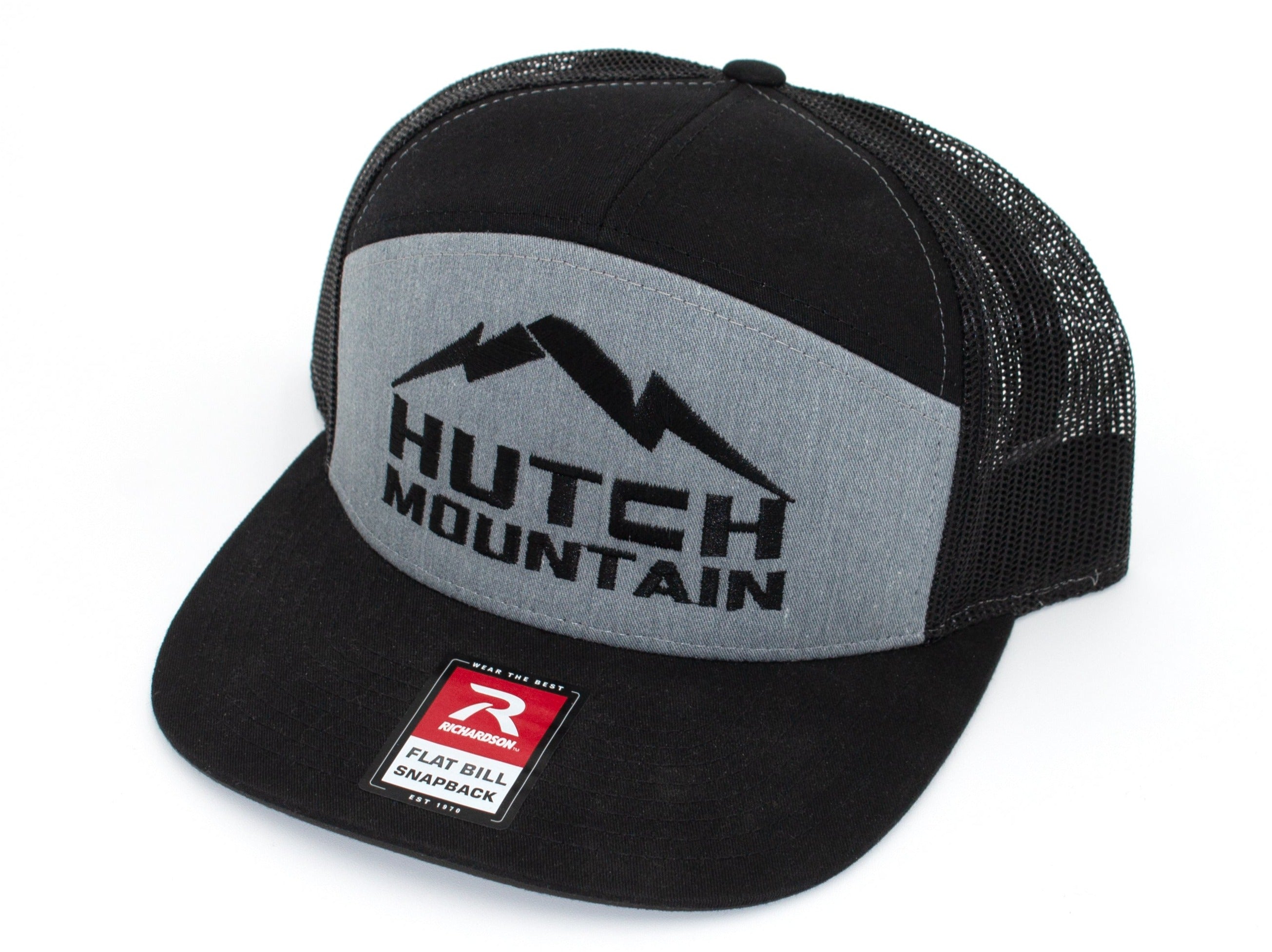 Hutch Mountain Black Hat | Adjustable Logo Cap