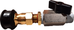 1/2" Quarter turn valve with a 3/8" Female Quick Disconnect